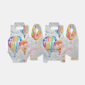 Heißluftballon bunt Boys Geburtstag Wasserfarbe Geschenkschachtel (Ungefaltet)