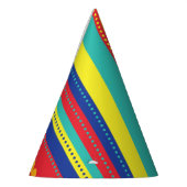 Heißluftballon Bunte Geburtstagsparty Partyhütchen (Links)