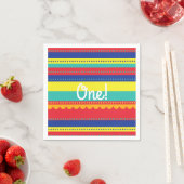 Heißluftballon Bunte Geburtstagsparty Serviette (Beispiel)
