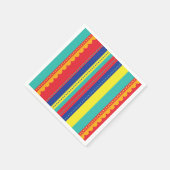 Heißluftballon Bunte Geburtstagsparty Serviette (Ecke)