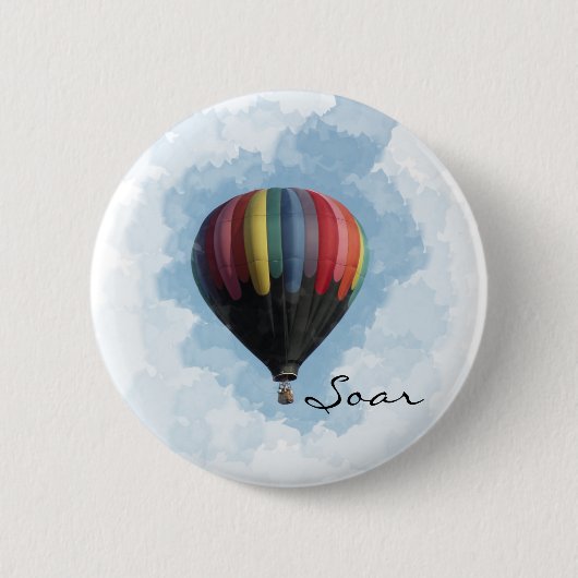 Heißluftballon Button (Vorderseite)