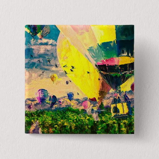 Heißluftballon Button (Vorderseite)