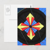 Heißluftballon, Compass! Postkarte (Vorne/Hinten)