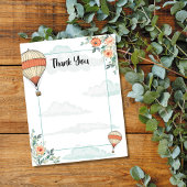 Heißluftballon Dankeskarte