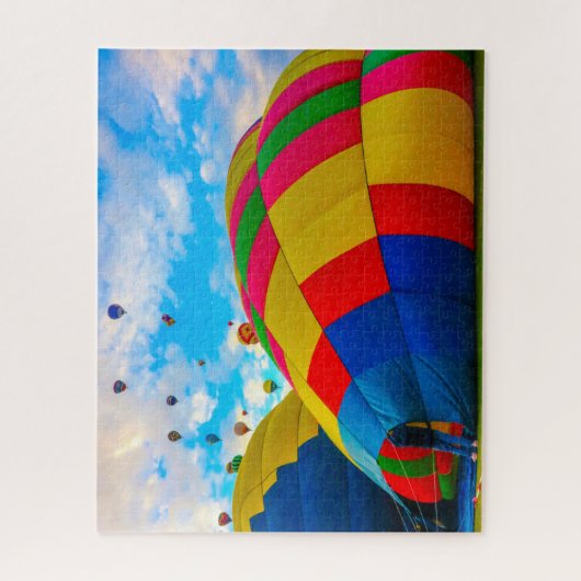 Heißluftballon das Puzzle aufblähen (Vertikal)