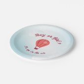 Heißluftballon der Papierplatte Pappteller (Schrägansicht)