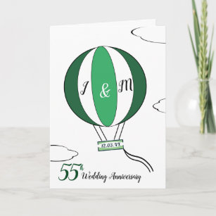 Clintons Hochzeitstagskarte – Heißluftballon Mit Katzen, 11 X 15 Cm, Mit Umschlag