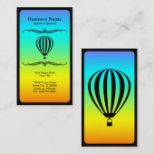 Heißluftballon des Mod Visitenkarte (Vorne/Hinten)