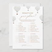 Heißluftballon-Dusche Was ist auf deinem Handyspie Einladung (Vorderseite)