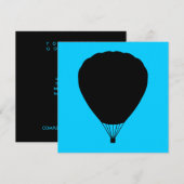 Heißluftballon Einladung (Vorne/Hinten)