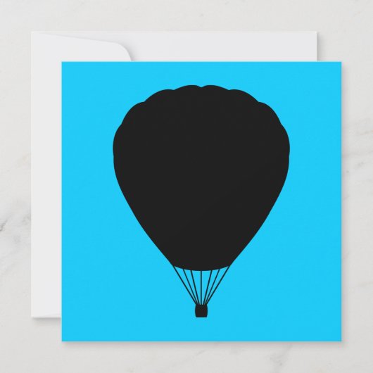Heißluftballon Einladung (Vorderseite)