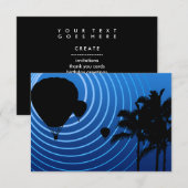 Heißluftballon Einladung (Vorne/Hinten)