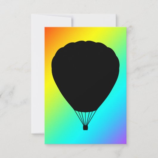 Heißluftballon Einladung (Vorderseite)