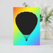Heißluftballon Einladung (Stehend Vorderseite)