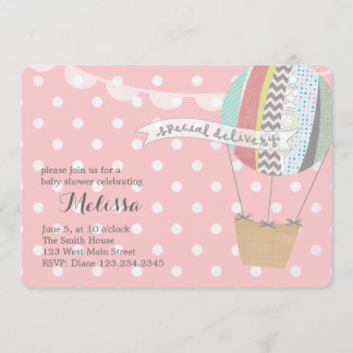 Heißluftballon-Einladung Einladung