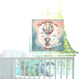 Heißluftballon Elephant Fensteraufkleber