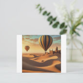 Heißluftballon-Erlebnis Postkarte (Stehend Vorderseite)