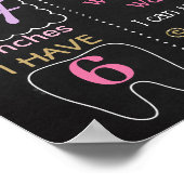 Heißluftballon Erste Geburtstagskarte Poster (Ecke)