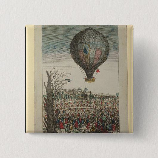 Heißluftballon-Experiment Button (Vorderseite)