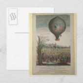 Heißluftballon-Experiment Postkarte (Vorne/Hinten)