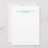 Heißluftballon Fahne Erstgeburtsjunge Einladung (Rückseite)