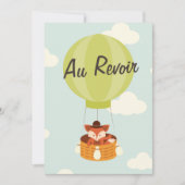 Heißluftballon Farewell Bon Voyage Party einladen Einladung (Vorderseite)