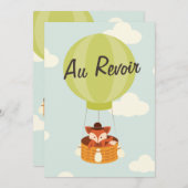 Heißluftballon Farewell Bon Voyage Party einladen Einladung (Vorne/Hinten)