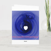 Heißluftballon Feiertagskarte (Rückseite)