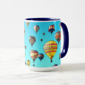 Heißluftballon Fiesta Digitales Kunstdesign Tasse (VorderseiteRechts)