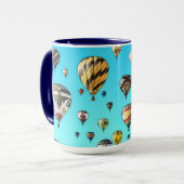 Heißluftballon Fiesta Digitales Kunstdesign Tasse (Vorderseite Links)
