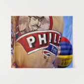 Heißluftballon Fiesta. Wandteppich (Vorderseite (Horizontal))