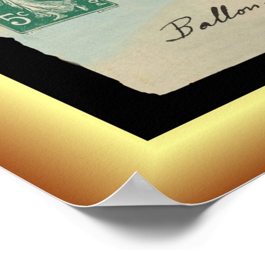 Heißluftballon Fish ~ "Ferdinand" Lagleize ~ Poster (Ecke)