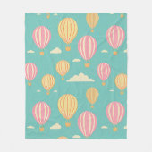 Heißluftballon Fleecedecke (Vorderseite)