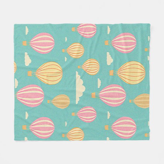 Heißluftballon Fleecedecke (Vorderseite (Horizontal))