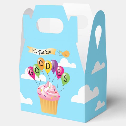 Heißluftballon-Förderbox Geschenkschachtel (Geöffnet)