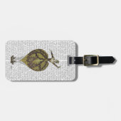 Heißluftballon Frau 1 Gepäckanhänger (Vorderseite horizontal)