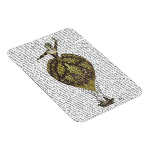 Heißluftballon Frau 1 Magnet (Rechte Seite)