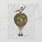 Heißluftballon Frau 1 Postkarte (Vorderseite)