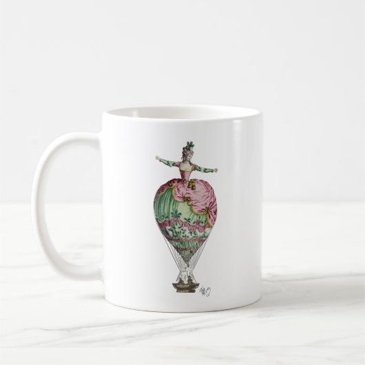 Heißluftballon Frau 2 Kaffeetasse (Links)