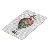 Heißluftballon Frau 2 Magnet (Linke Seite)