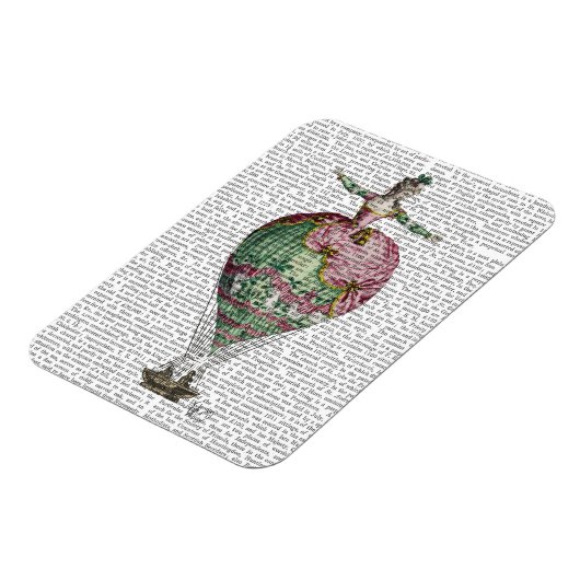 Heißluftballon Frau 2 Magnet (Linke Seite)