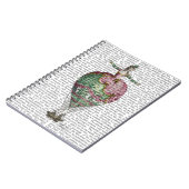 Heißluftballon Frau 2 Notizblock (Linke Seite)