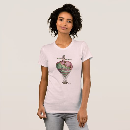 Heißluftballon Frau 2 T-Shirt (Vorne ganz)