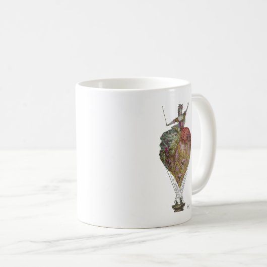 Heißluftballon Frau 3 Kaffeetasse (VorderseiteRechts)