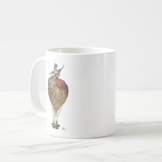 Heißluftballon Frau 3 Kaffeetasse (Vorderseite Links)
