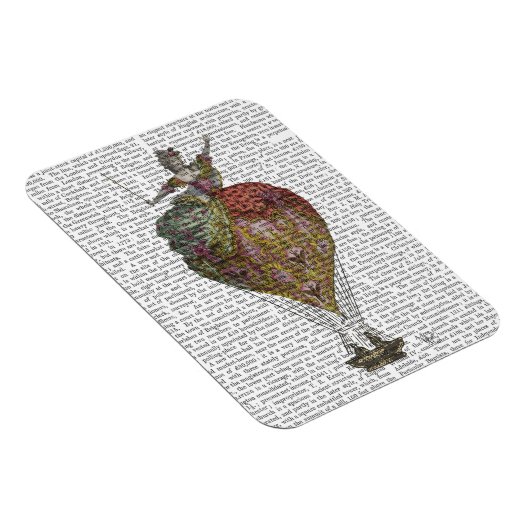 Heißluftballon Frau 3 Magnet (Rechte Seite)