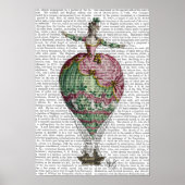 Heißluftballon-Frau Poster (Vorne)