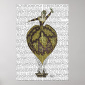 Heißluftballon-Frau Poster (Vorne)