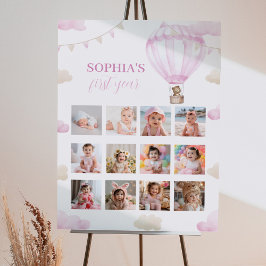 Heißluftballon Geburtstag 12 Foto Milestone Poster