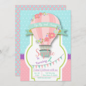 Heißluftballon Geburtstagsinvestition (Vorne/Hinten)